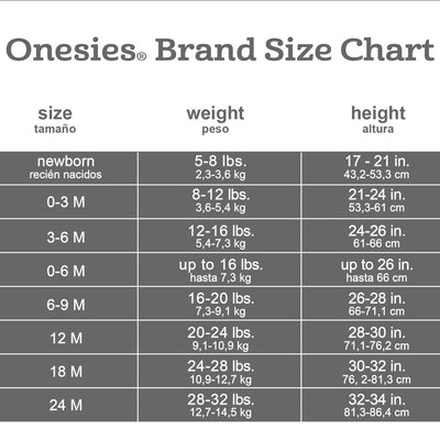 Onesies Brand Baby Girls 3-Pack Romper, Fox, 18 Months