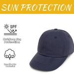 2 Packs Toddler Boys Girls Baseball Summer Hat Kids Baseball Cap Baby Sun Hat Cotton Lightpink&Purple 3-10T