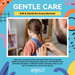 HOYOLS Baby Hair Ties Hair Rubber Bands for Toddler Infants Kids Girls Thin Small Hair Elastics TPU 1500 Piece Pack