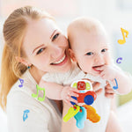 Baby Sensory Learning Montessori Toys with Sounds, Infant Toddlers Travel Activities Musical Teething Toys for Babies 0 3 6 9 12 18 Months, Newborn Christmas Gifts for 1 2 Year Old Boys Girls