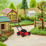 Hemoton Miniature Lawn Mower Toy for Kids Realistic Plastic Dollhouse Garden Accessory Lightweight Toddler Lawn Mower for Indoor Outdoor Role Play Safe Small Model