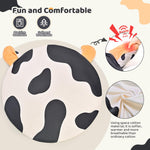 2PM SPORTS Cow Theme Baby Play Mat, Tummy Time Mat for Infant Newborn, Baby Play Gyms & Playmats for 0-3 3-6 6-12 Months, Activity Mat 5 Detachable Toys, Non Slip Gym Mat Easy to Install & Clean