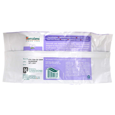 Himalaya Soothing Baby Calming Wipes for Soft, Clean, and Sensitive Skin, 72 wipes