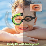 Water Space 2 Packs Swim Goggles Swimming Goggles for Kids Youth Girls Boys Aged 3-6 4-7 6-14 8-12, Toddler Goggles Anti-fog Waterproof Clear Anti-fog Wide Vision, Pool Underwater Goggles No-Leaking