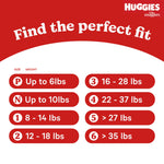 Huggies Size 1 Diapers, Little Snugglers Diapers, Size 1 (8-14 lbs), 198 Count (6 Packs of 33), Packaging May Vary
