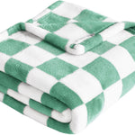 Yurhap Checkered Baby Blanket for Girls Pink Fleece Baby Blankets for Girls Boys, Warmer Comfort Lightweight Bed Blanket for Toddlers Infants or Newborn, 30''x40'', Pink