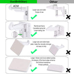 5 Pack Upgraded Invisible Baby Proofing Cabinet Latch Locks - Pabesim Child Proof Cupboard Drawers Latches - Adhesive Easy Installation