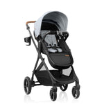 Evenflo Shyft Intuiti+ Stroller with Green & Gentle Fabric (Travertine)