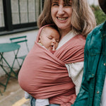 Boba Baby Wrap Carrier – Original Baby Sling Carrier for Newborns (7–35 lbs), Soft, Secure, Hands-Free & Ergonomic, Ideal for Comfortable Bonding, New Parents (Dusty Pink)