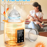 Bottle Warmer, Faster Heating Baby Milk Warmers for All Bottles with Accurate Temp Control Water Bath Tech and Auto Shut-Off, BPA-Free Multifunctional Bottle Warmer for Breastmilk and Formula