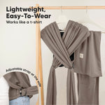 KeaBabies Baby Wrap Carrier Ring Sling - Easy to Wear, Adjustable D-Lite Baby Carrier Newborn to Toddler, Infant Carrying Shirt, Hands Free Bonding, Breathable Fabric Wearing Wrap (Copper Gray)