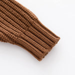 Toddler Baby Boys Girls Knitted Sweater Warm Soild Pullover Top Autumn Winter Outfits (Light Khaki, 12 Months)
