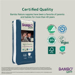 Bambo Nature Premium Dreamy Night Pants, Pull Up Pants, Eco-Labeled Night Time Diapers, Secure, Comfortable, Skin Friendly : Children Aged 8-15 Years, 60 Count