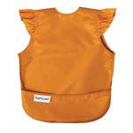 Tiny Twinkle Mess Proof Baby Bib - Waterproof Baby Apron - Machine Washable - PVC, BPA, & Phthalate Free - Great Travel Bib for Baby Eating - Baby Food Bibs (Cinnamon, Large 2-4 Years)