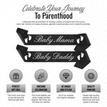 Baby Mama & Baby Daddy Sash Set - Funny Baby Shower Sashes for Mom & Dad To Be Baby Shower Party Decorations Gifts Supplies Baby Gender Reveal Ideas Favors Mommy to Be Sash for Baby Shower Boy Girl