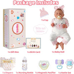 BABESIDE Lifelike Reborn Baby Dolls - 20-Inch Sweet Smile Real Life Realistic-Newborn Full Body Vinyl Sleeping Baby Girl with Toy Accessories Gift Set for Kids Age 3+