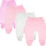 123 Bear Baby Soft Cotton Spandex Pants with Feet