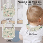 GLLQUEN BABY Muslin Drool Bibs for Boys Girls 8 Pack, Adjustable Baby Bibs for Drooling and Teething, Soft Cotton Baby Bandana Bibs for Newborn Feeding Essentials(Cars)