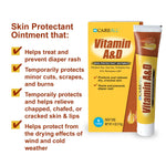 CareAll (6 Tubes) 4oz Vitamin A&D Ointment Treats and Prevents Diaper Rash, Seals out Wetness. Protects and Relieves Dry Cracked Skin, Minor Cuts, Scrapes and Burns