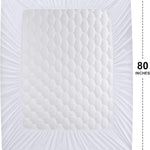Utopia Bedding Waterproof Mattress Protector, Queen Mattress Pad, Quilted Fitted Cover Stretches up to 16 Inches Deep (White)