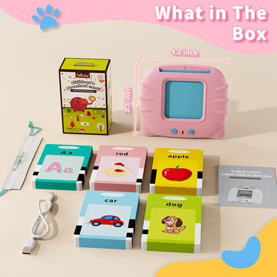 Aullsaty Toddler Toys Talking Flash Cards for 2 3 4 5 6 Year Old Boys and Girls, Autism Sensory Toys for Autistic Children, Learning Educational Montessori Speech Therapy 248 Sight Words Kids Gifts