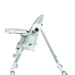 Peg Perego Prima Pappa Zero 3 - High Chair - for Children Newborn to 3 Years of Age - Made in Italy - Linear Grey (White & Grey)