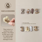 Baby Girl Hair Clips Set 20Pcs Tiny 2" Toddler Hair Bows Fully Covered Barrettes Clips for Babies Kids Small Hair Accessories