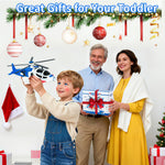 Helicopter Toy for Kids,Boys with Lights and Sounds, Kids Play Airplane, 360°Freedom and Operated Automatic Plane,Airplane Toys for 3 4 5 6 Year Old Up Toddler Boys Girls Birthday Party Favors(Blue)