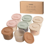 YIVEKO Baby Food Containers Silicone Baby Food Storage Containers for Infants and Toddlers Baby Food Jars Silicone Baby Food Container Freezer Safe Reusable Baby Food Containers with Lids 8PK