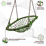 Swurfer Tree Swing – Swing Chair, Outdoor Swing for Kids, Tree Swings for Kids and Adults Outdoor, Weather Resistant, Heavy Duty Metal Frame Multi-Position, Ages 4 and Up, Holds up to 200lbs