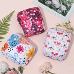 ALVABABY Cloth Swim Diaper 3pcs Baby/Toddler/Infant Snap Reusable Adjustable Swimming Diaper Baby Boy and Girl 3SWY32 Small (Pack of 3)