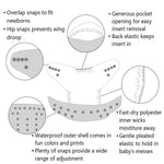 ALVABABY 6 Pack Cloth Diaper with 12 Inserts One Size Adjustable Washable Reusable Diaper Cover for Baby Girls and Boys
