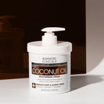 Advanced Clinicals Coconut Body Lotion Moisturizing Cream & Face Lotion For Women & Men | Coconut Lotion | Natural Coconut Oil Cream Skin Care Moisturizer Body Butter Balm For Dry Skin, 16Oz, 2-Pack