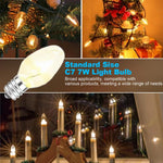 OuuKoo Night Light Bulb Warm White Replacement Bulbs - E12 Light Bulbs - 7Watt Incandescent Light Bulbs - 15 Packs, Warm White Glow - Dimmable (Night Light Bulbs 7 Watt)