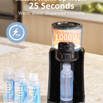 Water Warmer, HEYVALUE Baby Bottle Warmer, Formula Maker with Night Light, 4 Temperature Control & 72H Keep Warm, Detachable Tank, Instantly Dispenses Warm Water, Feed Baby More Easier and Healthier