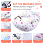 Inflatable Nursing Pillow for Breastfeeding – Travel Baby Feeding Cushion for Mom Support, Adjustable Waist Strap, Removable 100% Cotton Cover – Portable Newborn Essentials