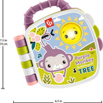 Fisher-Price Baby Toy Purple Monkey Musical Storybook with Lights & Sounds for Infants & Toddlers Ages 6+ Months