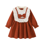 Kucnuzki Little Girls Cute Clothes Dresses Casual Long Sleeve Dresses Toddler Outfit Fall Winter Baby Girl Clothes 18-24 Months