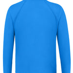 Toddler Boys Swim Shirt Long Sleeve Rash Guard UPF 50+ Sun Protection Shirts for Baby Kids Quick Dry(Blue,18-24M)