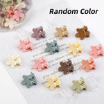 100Pcs Colorful Mini Flower Hair Clips, TEBIEKOY Baby Hair Clips Mini Claw Clips Cute Jaw Clips Hair Pins Hair Barrettes Toddler Hair Accessories for Women Girls Kids Teens