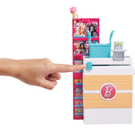 Barbie Doll & Playset, Supermarket with 25 Grocery Store-Themed Accessories Including Food, Check-Out Counter & Shelves