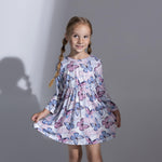 PATPAT Toddler Girl Floral Multipack Dresses 2 Pack Long Sleeve A-line Dress for Girl