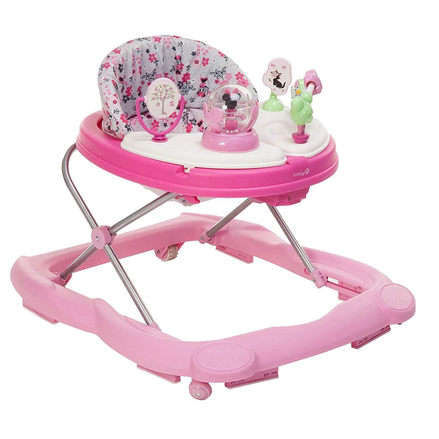 Disney Baby Minnie Mouse Baby Walkers and Activity Center with Music and Lights, Garden Delight