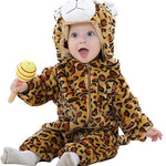 MICHLEY Unisex Baby Animal Costume Winter Autumn Hooded Romper Halloween Cosplay Jumpsuit Outfits