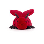 Jellycat Loulou Love Bug Stuffed Animal, 5 inches - Insect & Bug Plush Toy - Classic Children's Gift - Valentine's Day Gift