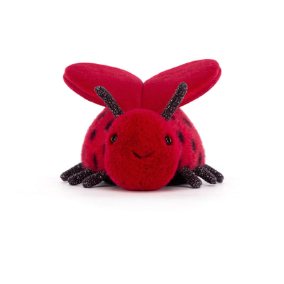 Jellycat Loulou Love Bug Stuffed Animal, 5 inches - Insect & Bug Plush Toy - Classic Children's Gift - Valentine's Day Gift