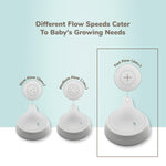 NUK Perfect Match Fast Flow Soft Silicone Nipple with Anti-Colic Vent, 2 Pack, BPA Free