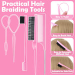 Hair Accessories for Girls, 1695 Pcs Toddler Hair Ties Elastic Hair Ties with Hair Clips Hair Tail Tools, Girls Hair Accessories for Baby Toddlers Kids