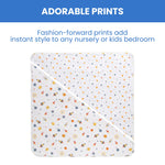 Delta Children 100% Cotton Flannel Baby Receiving Blankets for Girls and Boys – 30x30 Inches (Pack of 2), Space Exploration