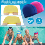 Bonuci 24 Pieces Cloth Elastic Swim Cap Bulk Comfortable Fabric Swimming Hat Elasticity Swimming Pool Cap Lightweight Bathing Caps for Women Men Kids Unisex, Not Waterproof(Multicolor)